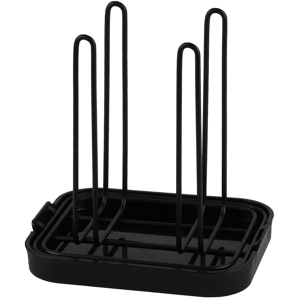 パール金属(PEARL METAL) AZ-5099 Plastic Bottle Glass Stand, black (black 19-3911tcx)