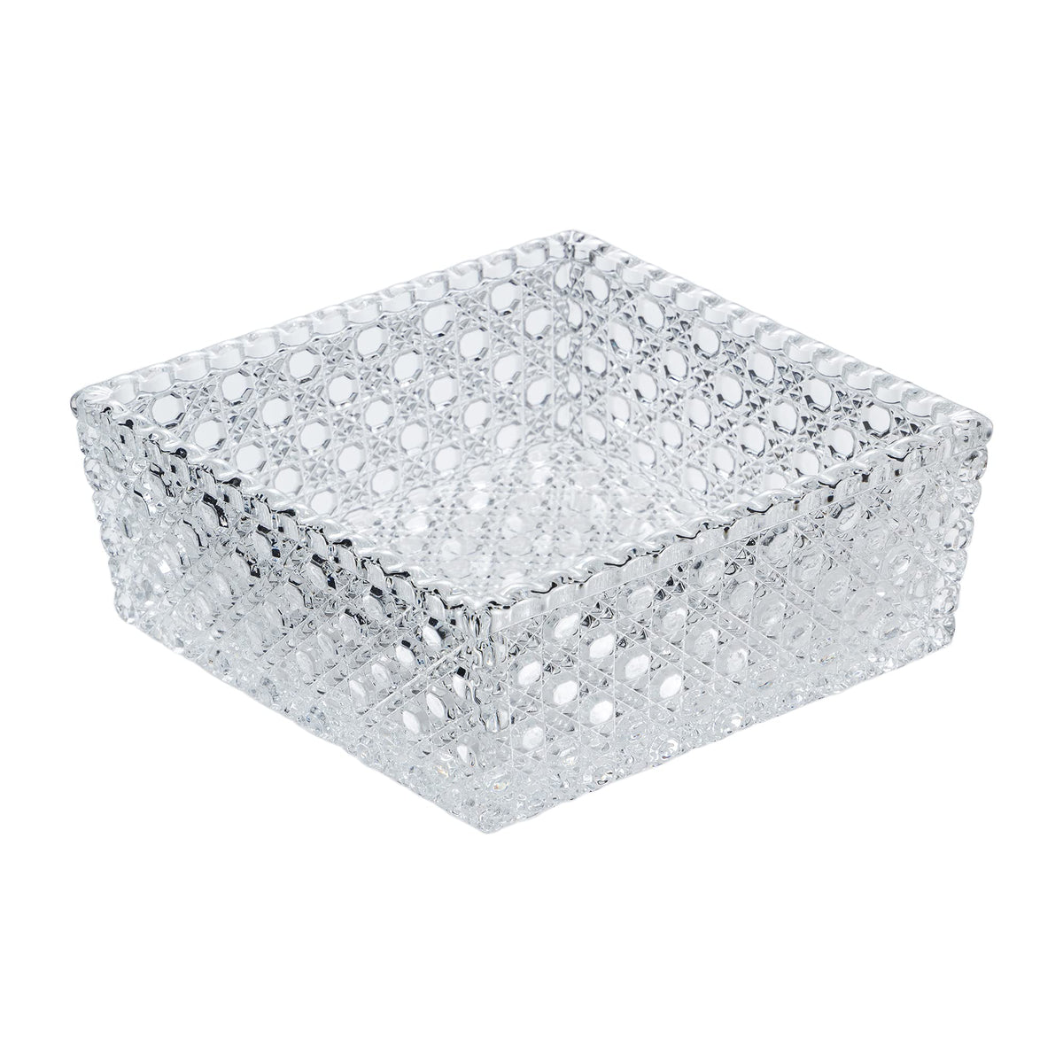 Mizusaki Glass MKG-110240 Medium Bowl with Orientation, Approx. 5.1 inches (13 cm), Basket, Made in Japan