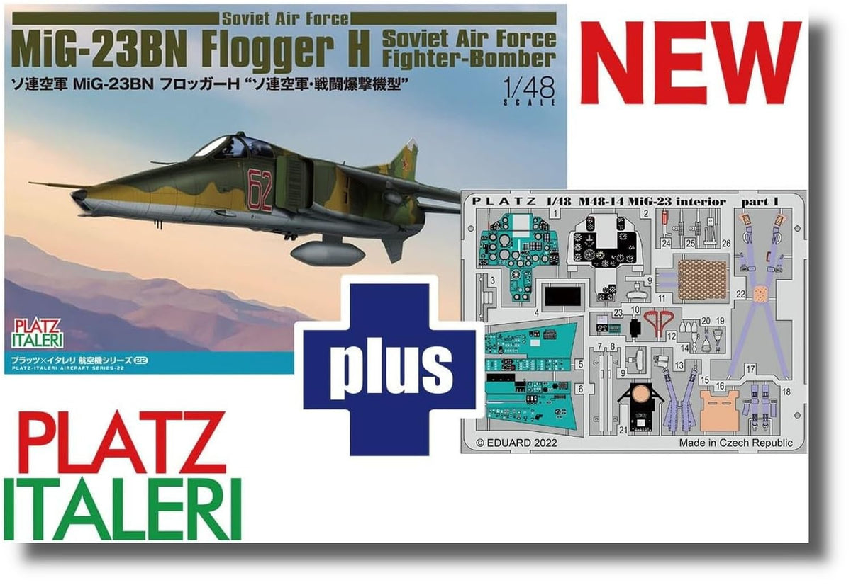 プラモデル :: 飛行機 :: ソ連空軍 MiG-23BN フロッガーH ソ連空軍・戦闘爆撃機型 エッチングパーツ付属