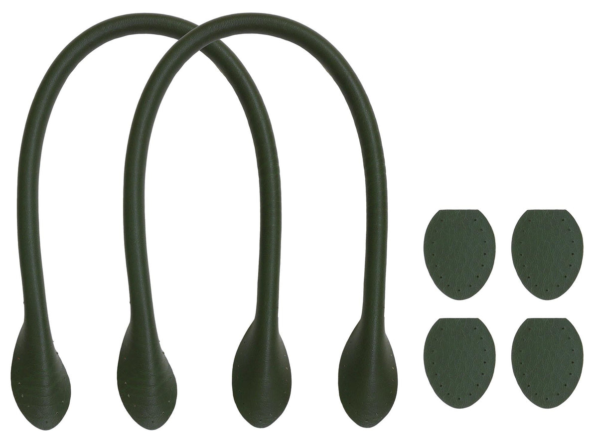 Inazuma YAH40-13 Inazuma Synthetic Leather Handles, 2 Pieces, Approx. 15.7 inches (40 cm), Olive