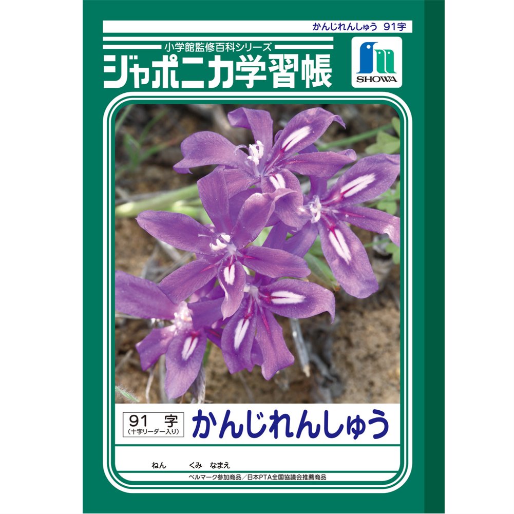 Showa Note JL-49-1 * 5 Japonica Study Book, B5 Pattern, Kanji Practice, 91 Characters