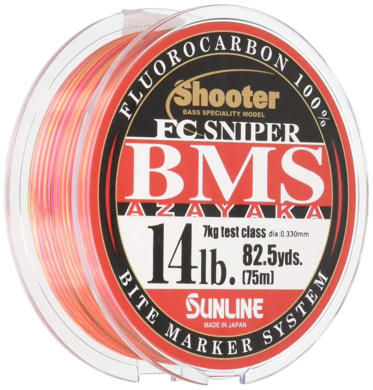 SUNLINE Fluorocarbon Line Shooter FC Sniper BMS AZAYAKA 75m 14lb