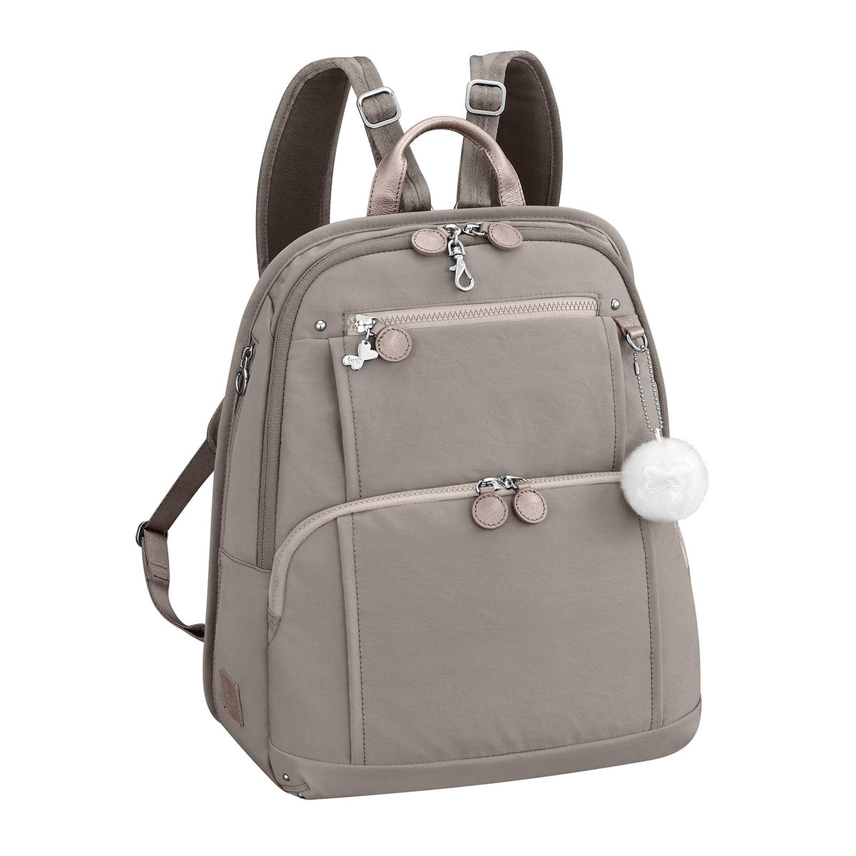 Kanana project(カナナ プロジェクト) Kanana Project 62102 Women's Rucksack, Kanana Freeway Backpack, A4 Storage, beige, (greige), H39×W32×D13cm