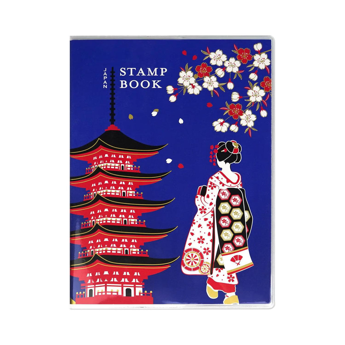 Frontier CHO-073 Stamp Notebook, Maiko and the Five-story Tower