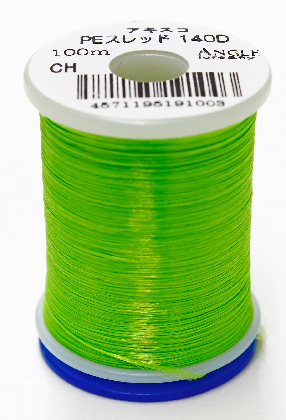 PE Thread 140D-100m/yellow-green/GSP(Gel Spun polyethylene), sekite, Root spooling, Assisted Hooks