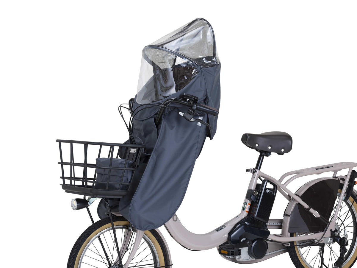 OGK Giken Bicycle Child Seat Rain Cover RCF-010 Roof Mini Ver.B Front Child Seat Rain Cover Roof Mini Charcoal