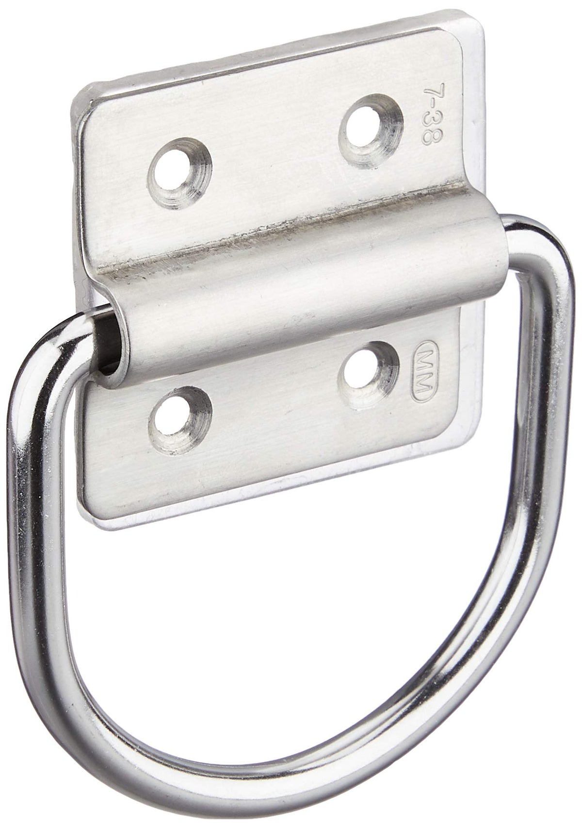 TRUSCO THUD-3838 Hanger Unit, D-Shaped, Stainless Steel, L1.5 x W1.5 inches (38 x 38 mm), 1 Piece = 1 Bag)