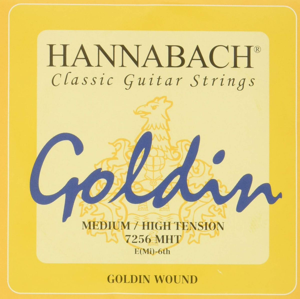 Hannabach Series 725 652726 Classical Guitar Strings Medium/High Tension Goldin - E6