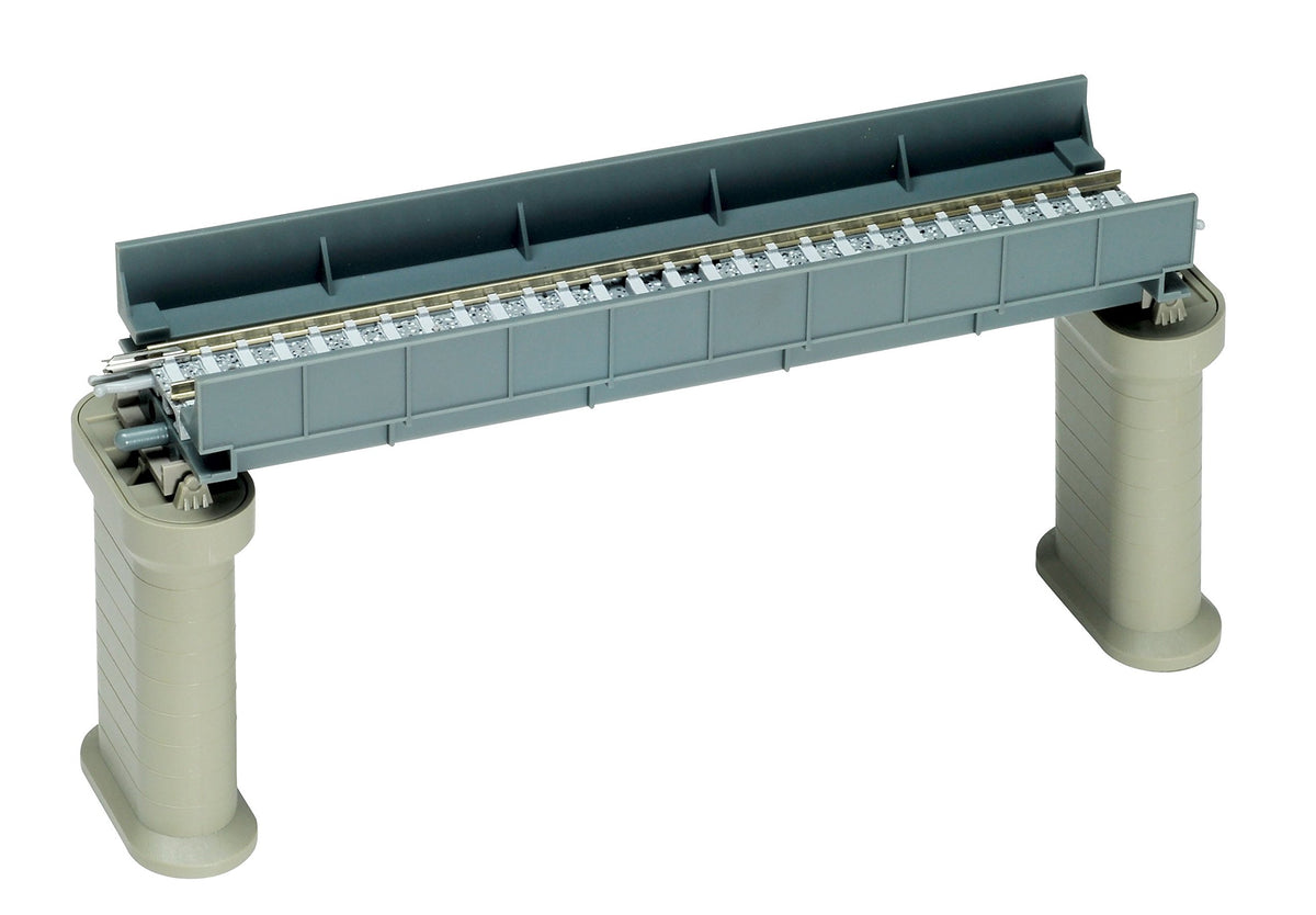 TOMIX 3027 N-Gauge Thru Girder Bridge PC F Blue PC Piers with 2 Pieces