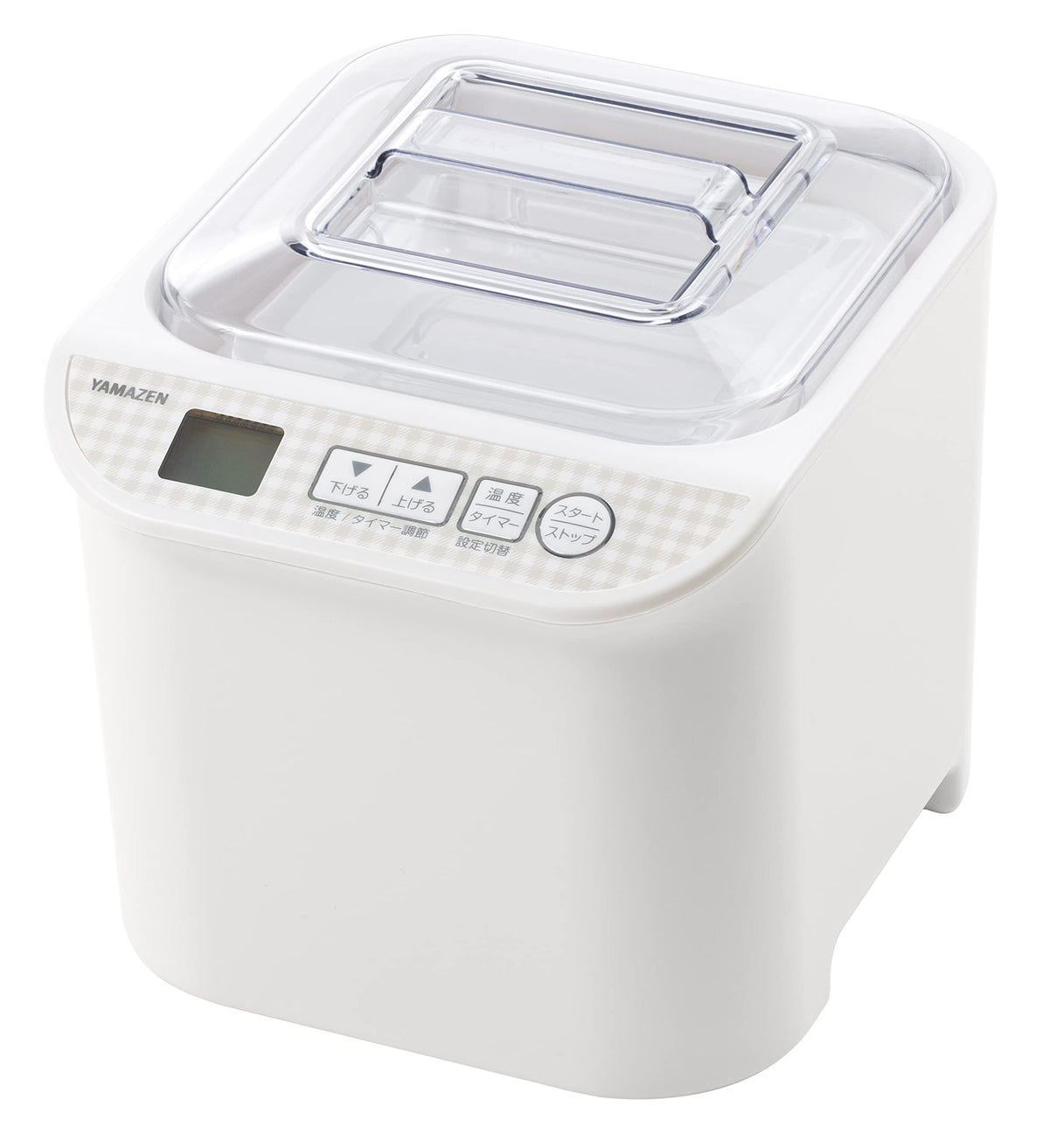 Yamazen YXA-101(W) Yogurt Maker, Low Temperature Cooking, Drinking Yogurt, Sweet Sake Maker, Compatible with Milk Packs, Fermented Foods, Temperature Control, Timer Function, Recipe Book, White
