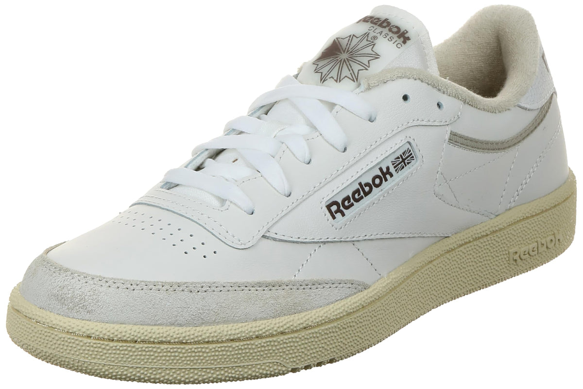 Reebok Unisex Club C 85 Trainers, Chalk Weatheredwhite Vintagech, 10