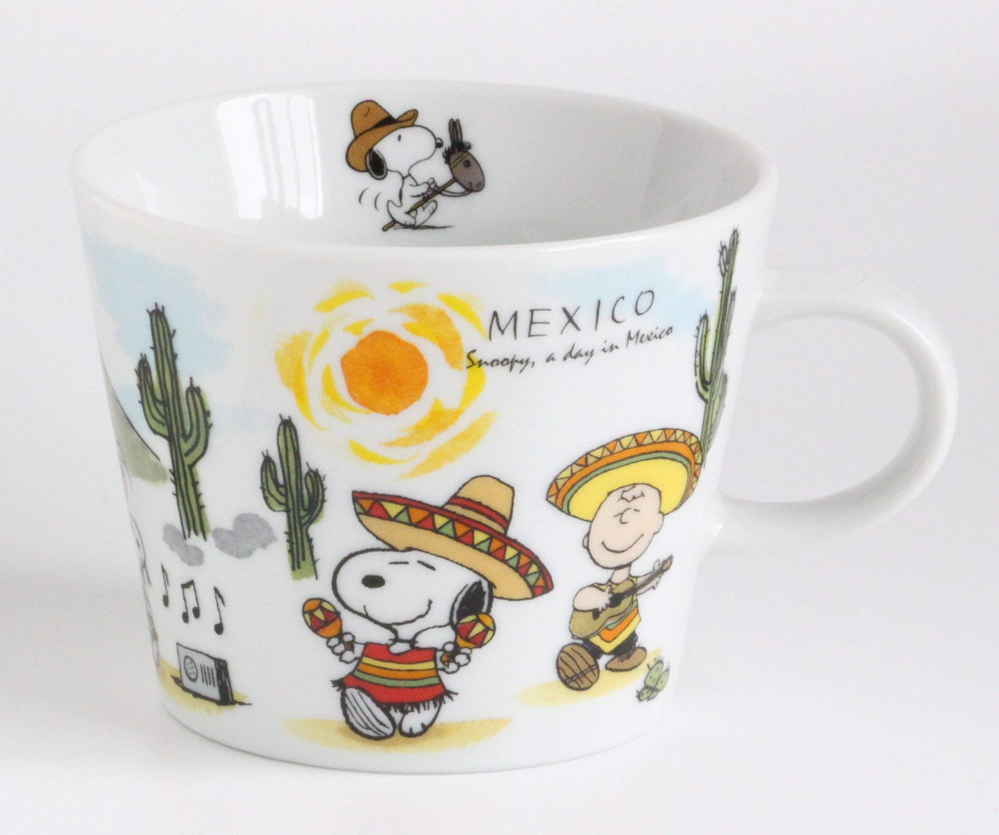 Snoopy World Travel Mug, Mexico, Capacity: Approx. 13.1 fl oz (370 ml) Mug 3870049