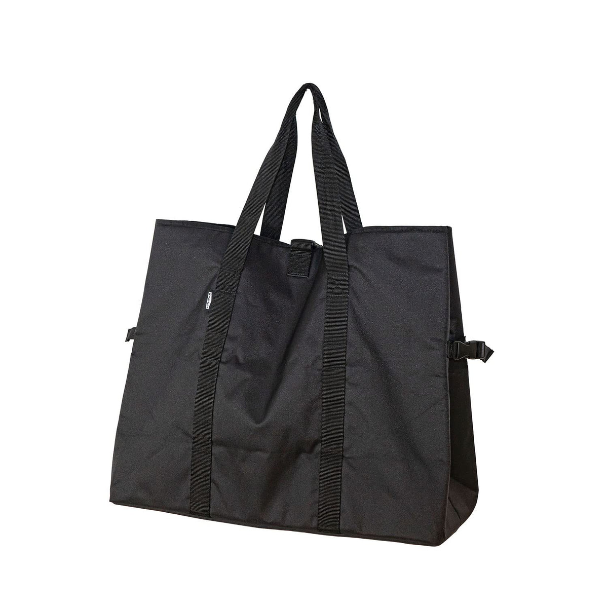 WHATNOT MB-01-BK Multi-Storage Tote Bag, Black, Double Layer Structure, Water Repellent, Large Storage, Carrying Bag, Storage Bag