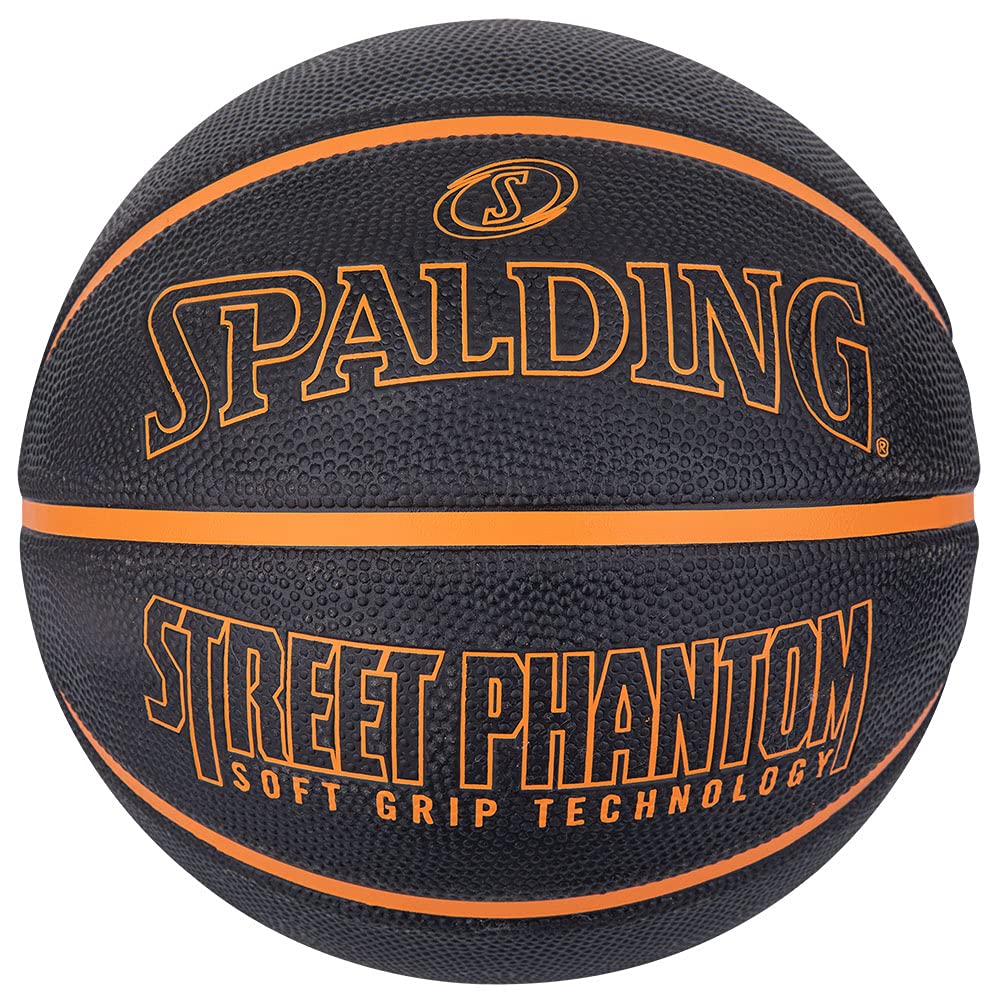 Spalding 84-389Z Basketball Street Phantom Black x Orange No. 6 Ball Basketball Basket