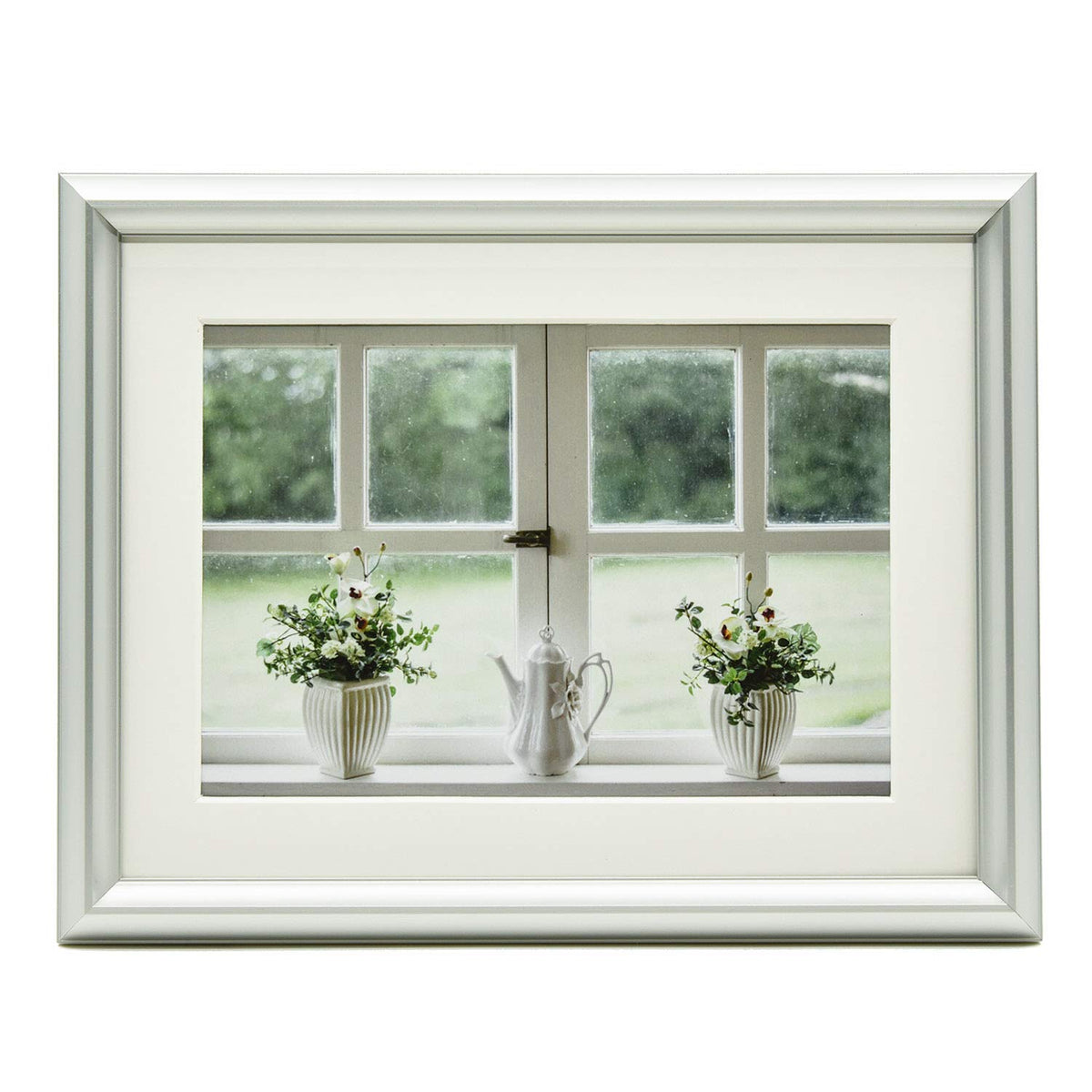 フジカラー FUJICOLOR 506673 Aluminum Picture Frame, YA-5, Full Paper, Silver
