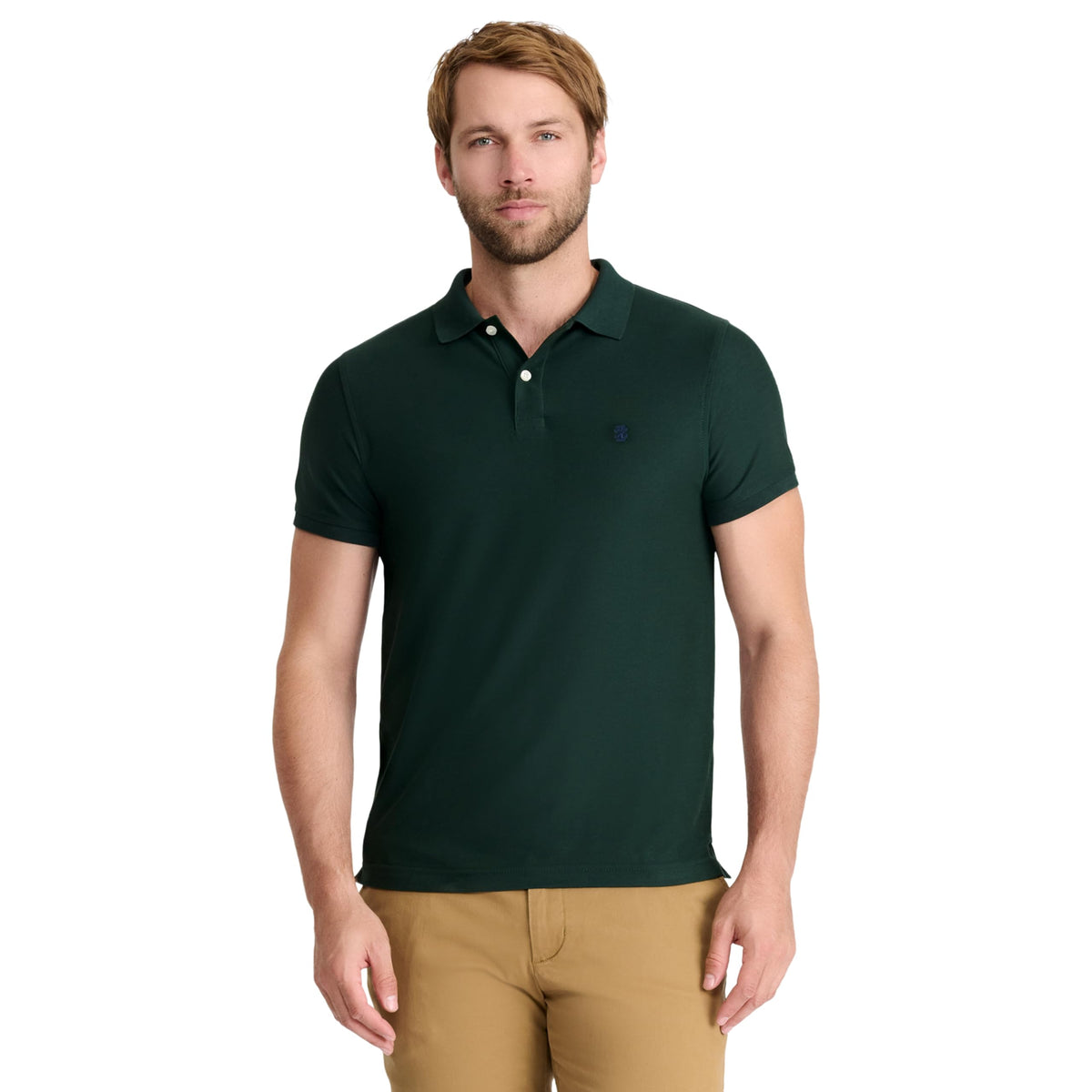 IZOD Men's Advantage Performance Short Sleeve Polo Shirt, Wild Fern, XX-Large