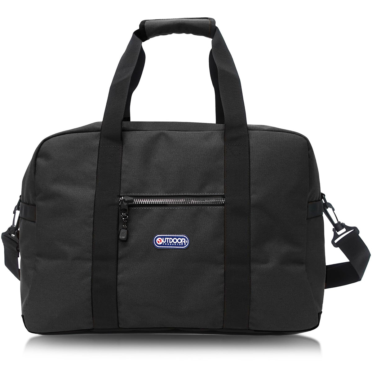 Outdoor Products Boston Bag, 2-Way, Large Capacity, 10.9 gal (40 L), Travel, Gym Bag, Luminous, Metal Style Zipper, black (black 19-3911tcx), F