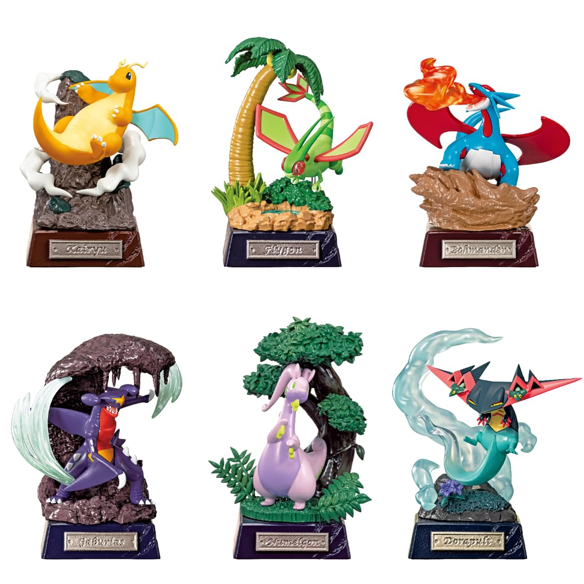 Reement Pokémon Pocket STATUE - Dragon Type Box Approx. H 4.5 x W 2.8 x D 2.8 inches (115 x 70 x 70 mm), Made of PVC and ABS