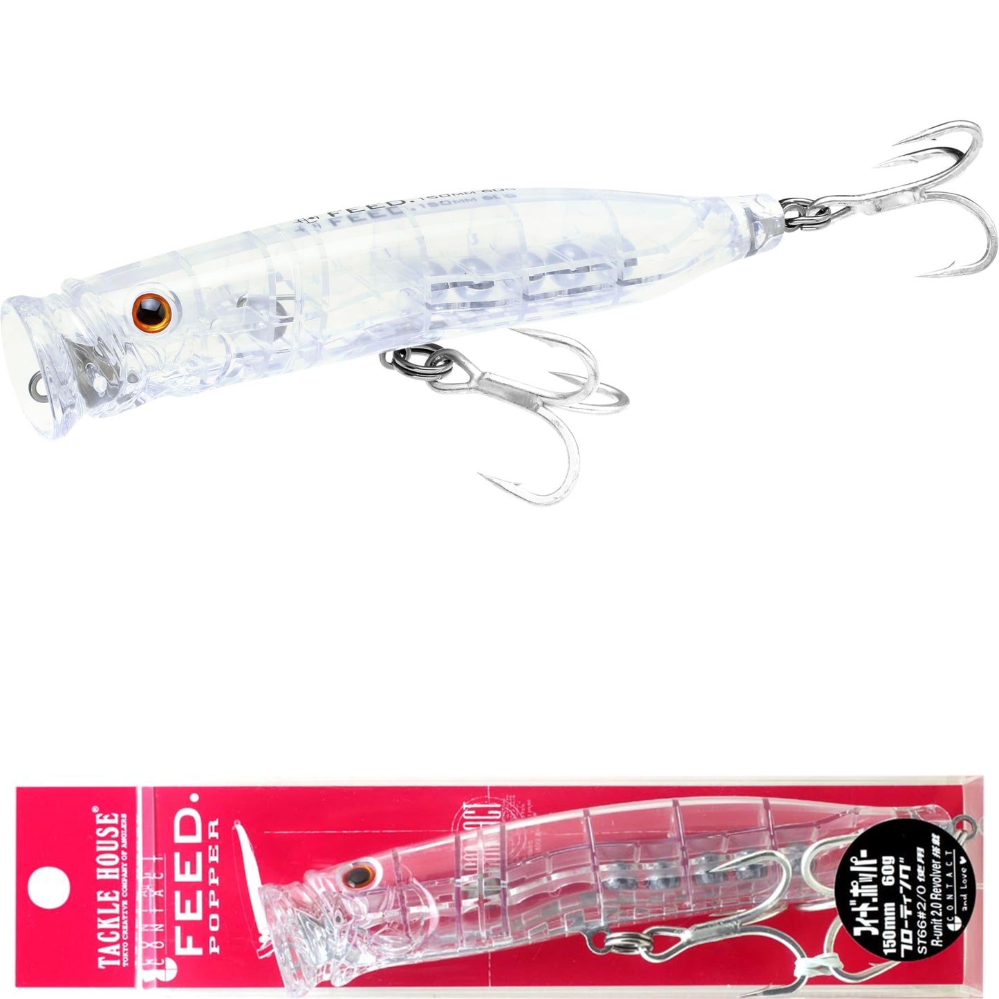 TACKLE HOUSE Feed Popper 150 (Clear)