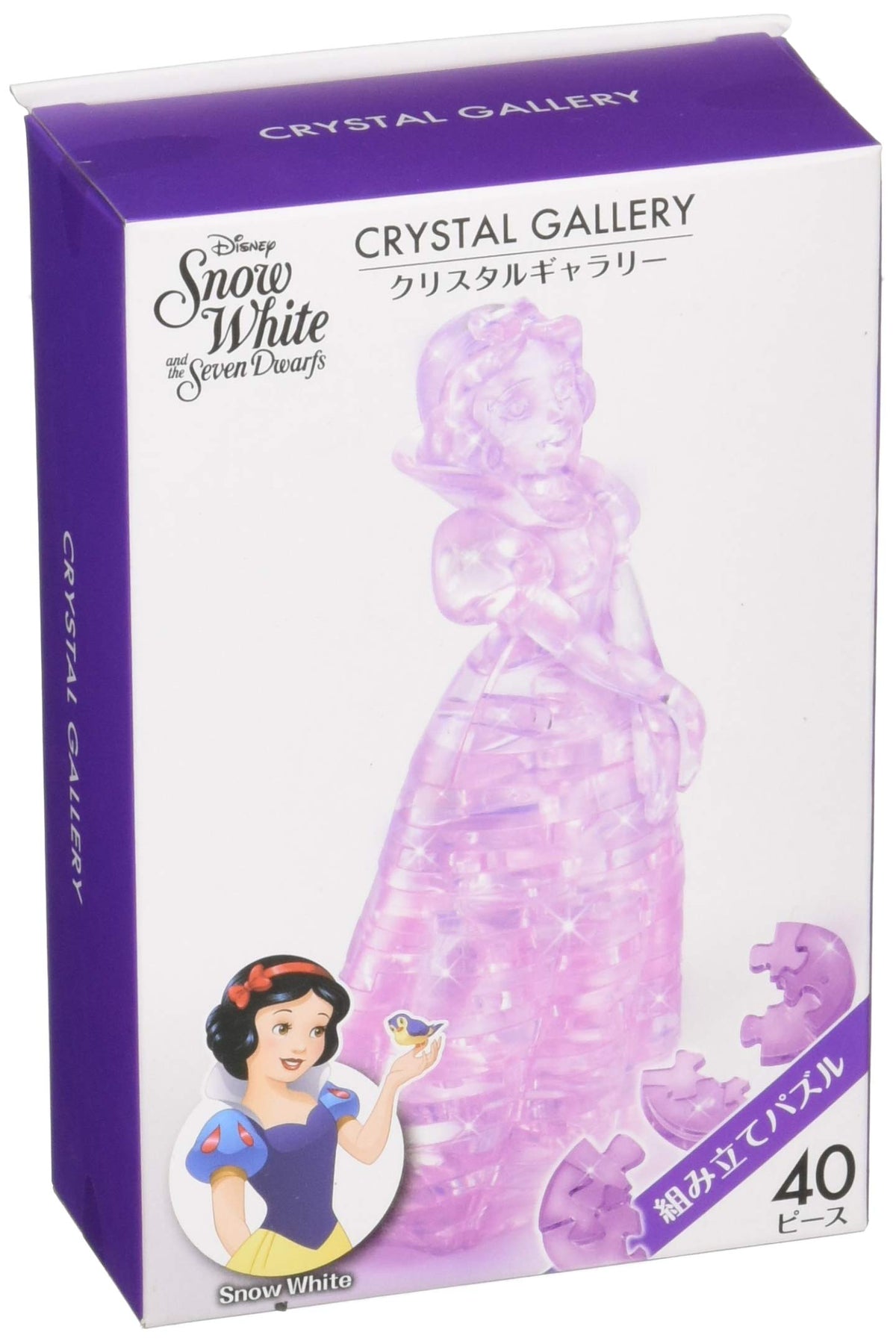 ハナヤマ(HANAYAMA) 3D Jigsaw Puzzle, 40 Pieces, Crystal Gallery, Snow White