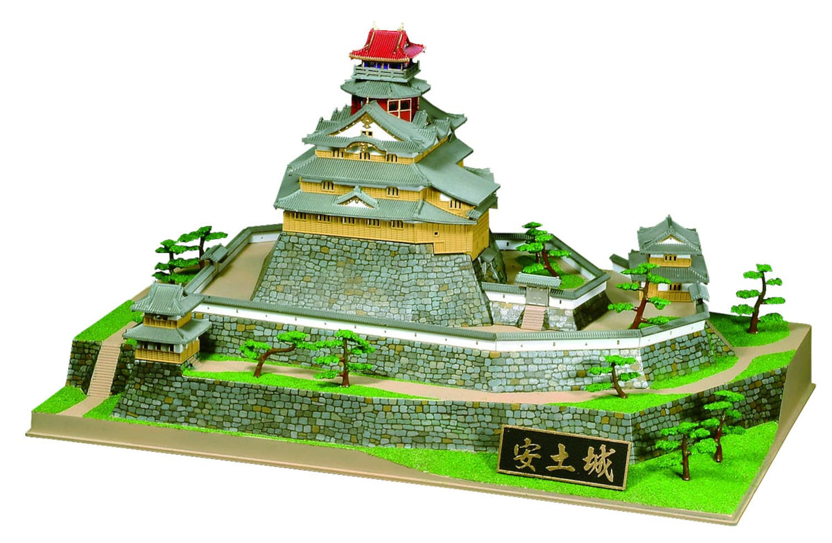 Doyusha 1/360 Japanese Meijiro Deluxe Azuchi Castle Plastic Model DX-6 Molded Color