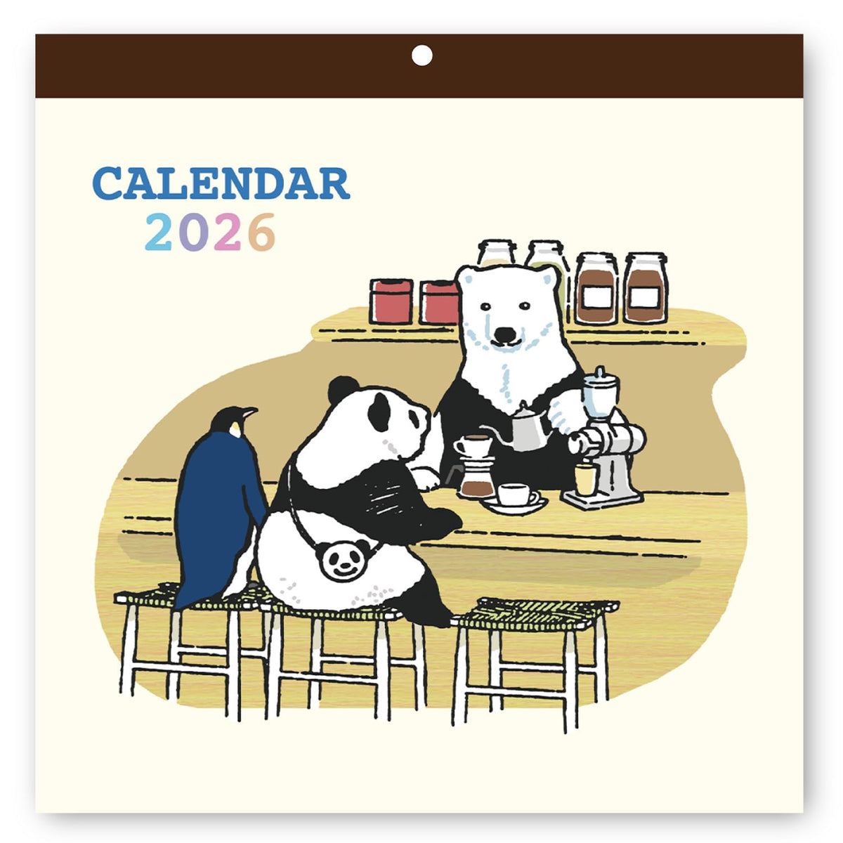 Gakken StaFul 2026 Calendar, Shirokuma Cafe, Wall Hanging, Starts from January 2026