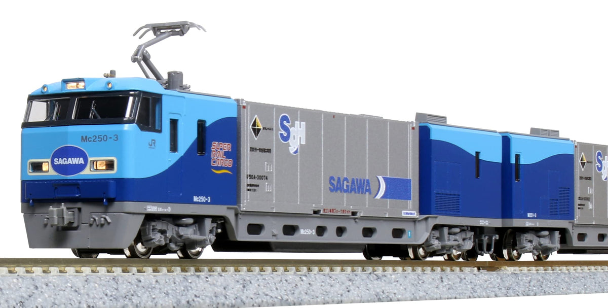 Kato N Gauge M250 SuperRail Cargo U50A - Basic Container Loading Set for 4 Two Train Models 10-1721