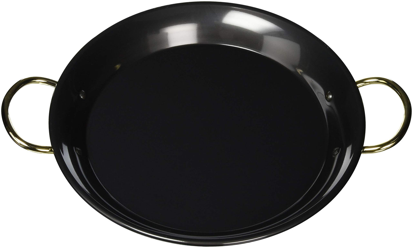 EBM Iron Blue Temper Paella Pot, 11.0 inches (28 cm)