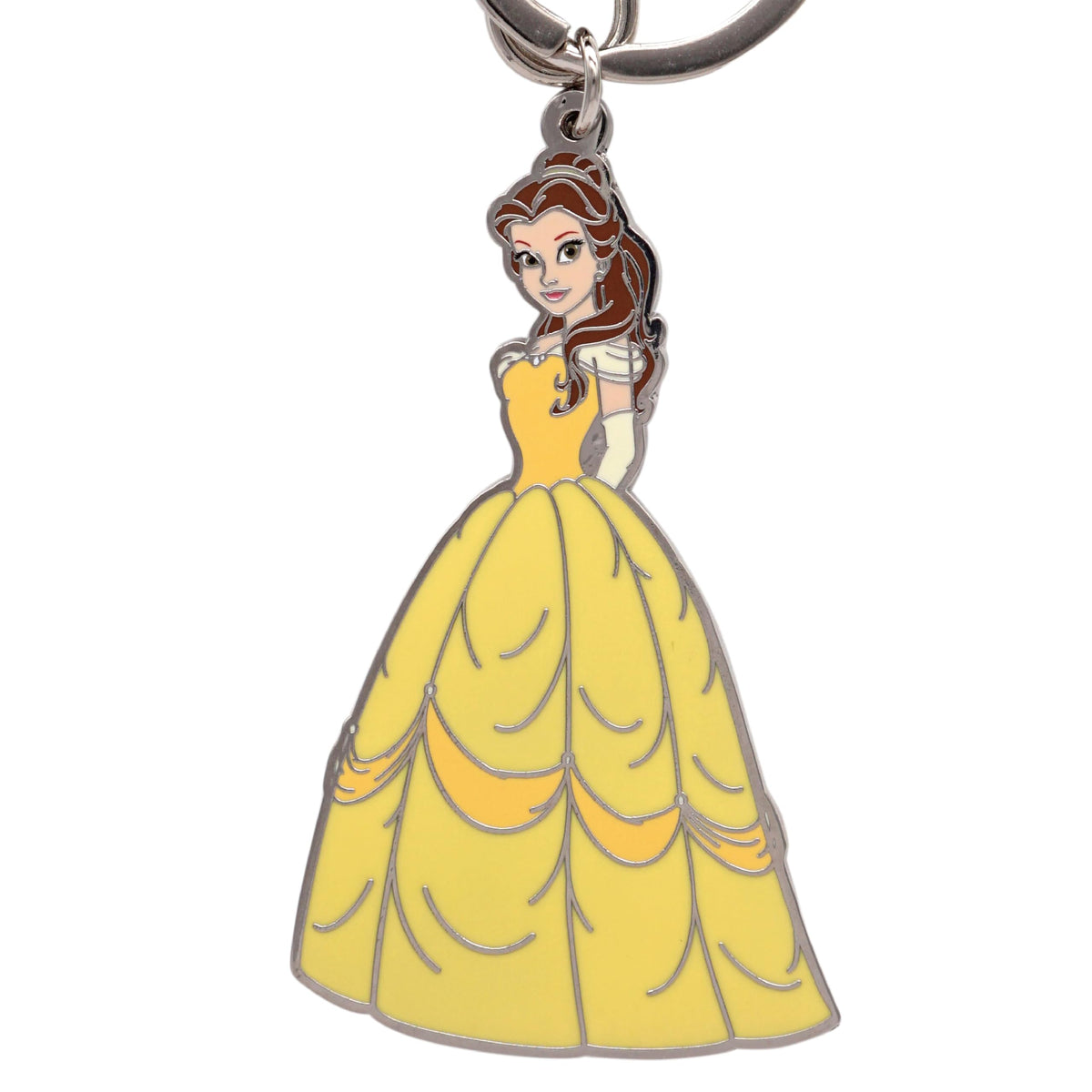 Disney BELLE COLORED PEWTER KEYRING