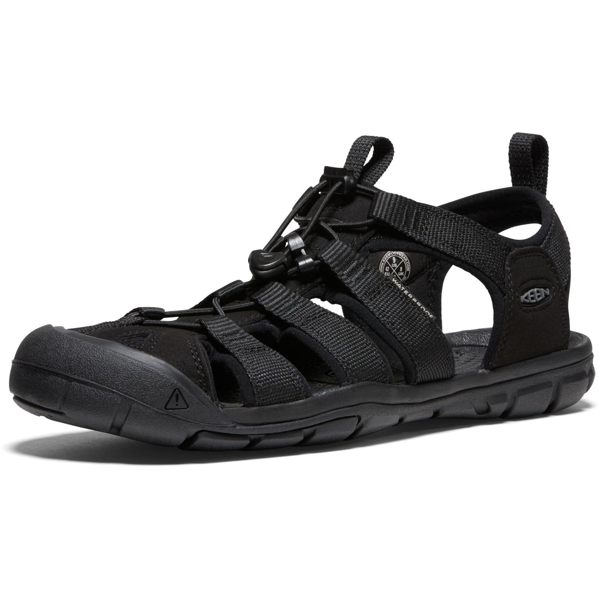 KEEN Men's Clearwater CNX Lightweight Water Sandals, Triple Black, 8