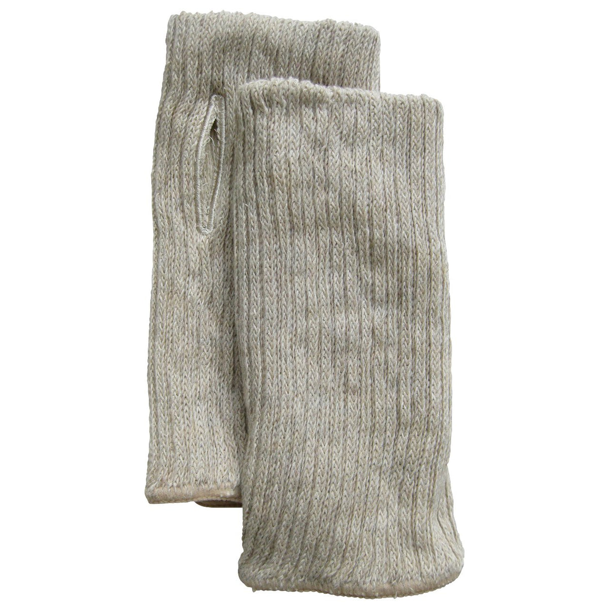 Silk and Cotton Arm Warmers Length: 8 inches Beige
