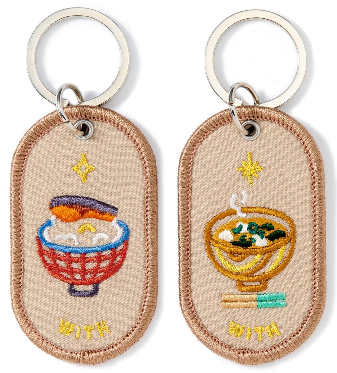 Iroha Publishing Key Ring 2/8b PAIR KEY RING, Happy Combi, Free Size