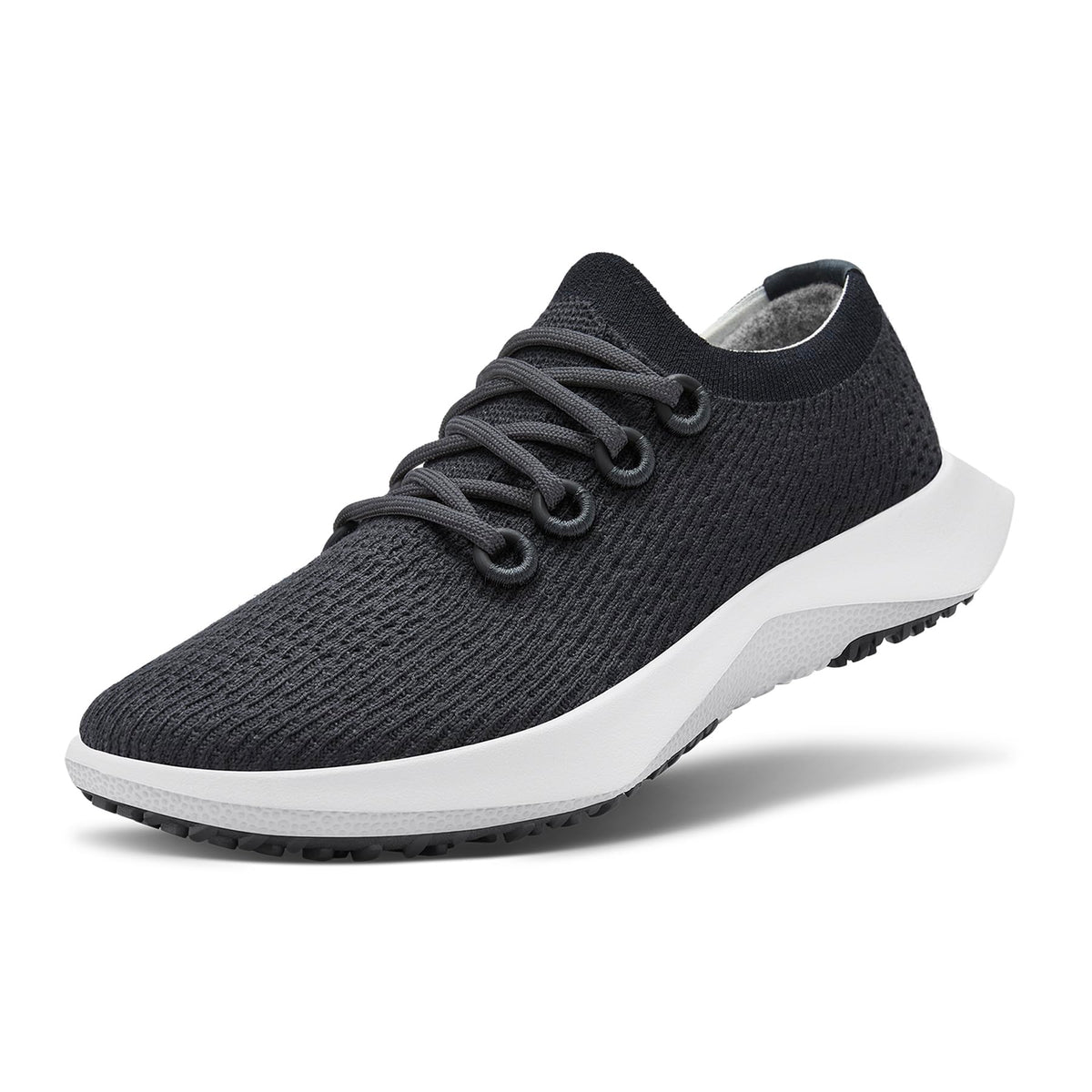 Allbirds Men's Tree Dasher 2, Active Running & Walking Sneakers - Natural Black (Blizzard Sole) - 8 Medium