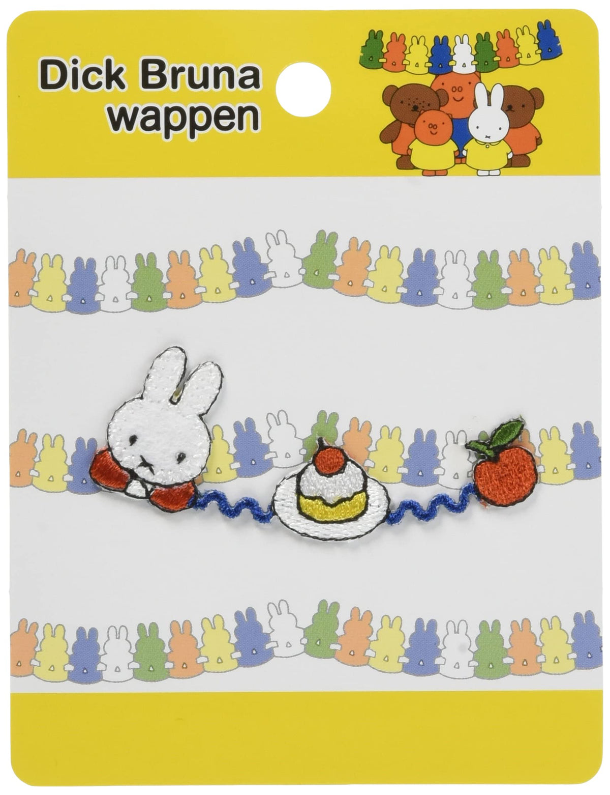 稲垣 Clothing Miffy line Patch Miffy and Sweets Iron on MFR005