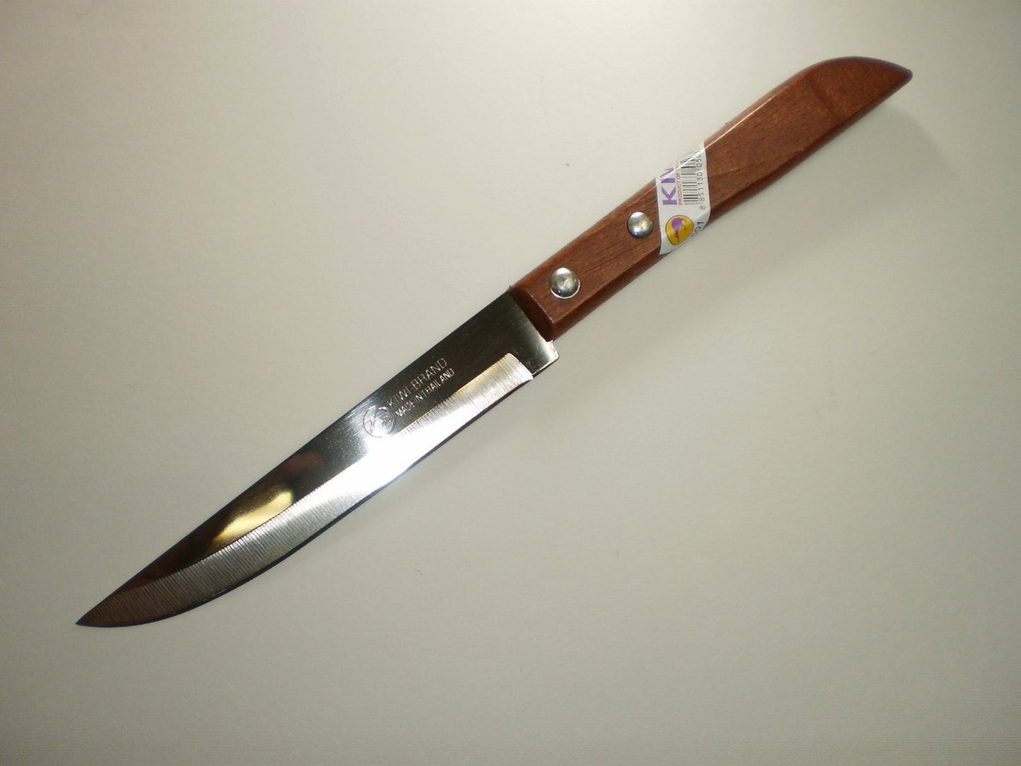 Set of 3 KIWI Stainless Steel Knives, wood handle # 501