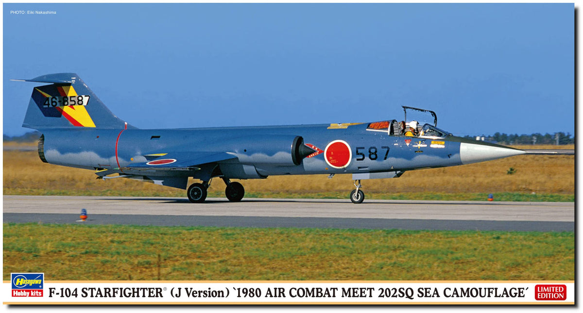 Hasegawa 07508 1/48 Air Self-Defense Force F-104 Starfighter (J Type), 1980 War Competition 202SQ Western Camouflage Plastic Model