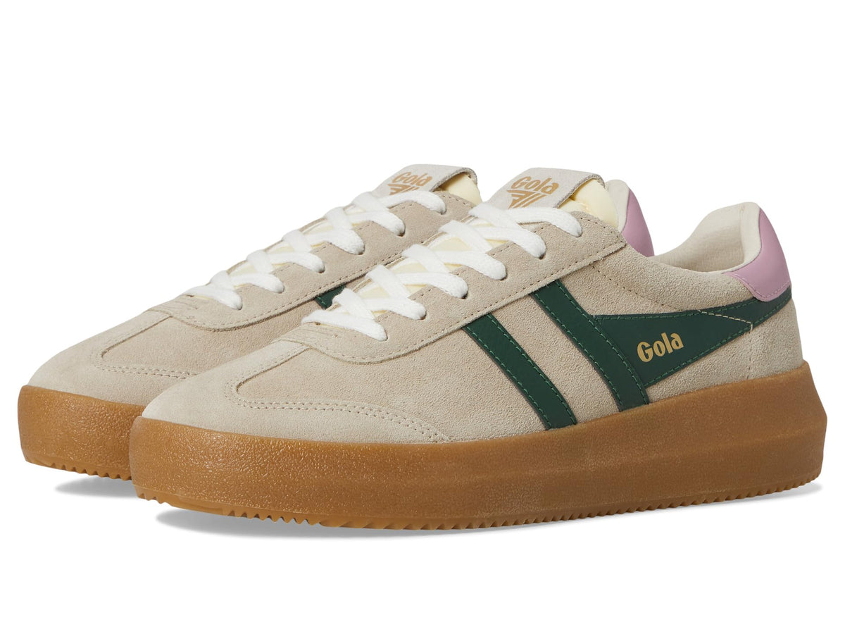 Gola Womens Athena, Bone/Evergreen/Candy/Gum, 7.5, Medium