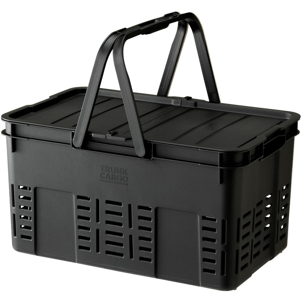 RISU TRUNKCARGO Mesh Cargo 36 Basket with Lid, Black, 9.5 gal (36 L), Made in Japan
