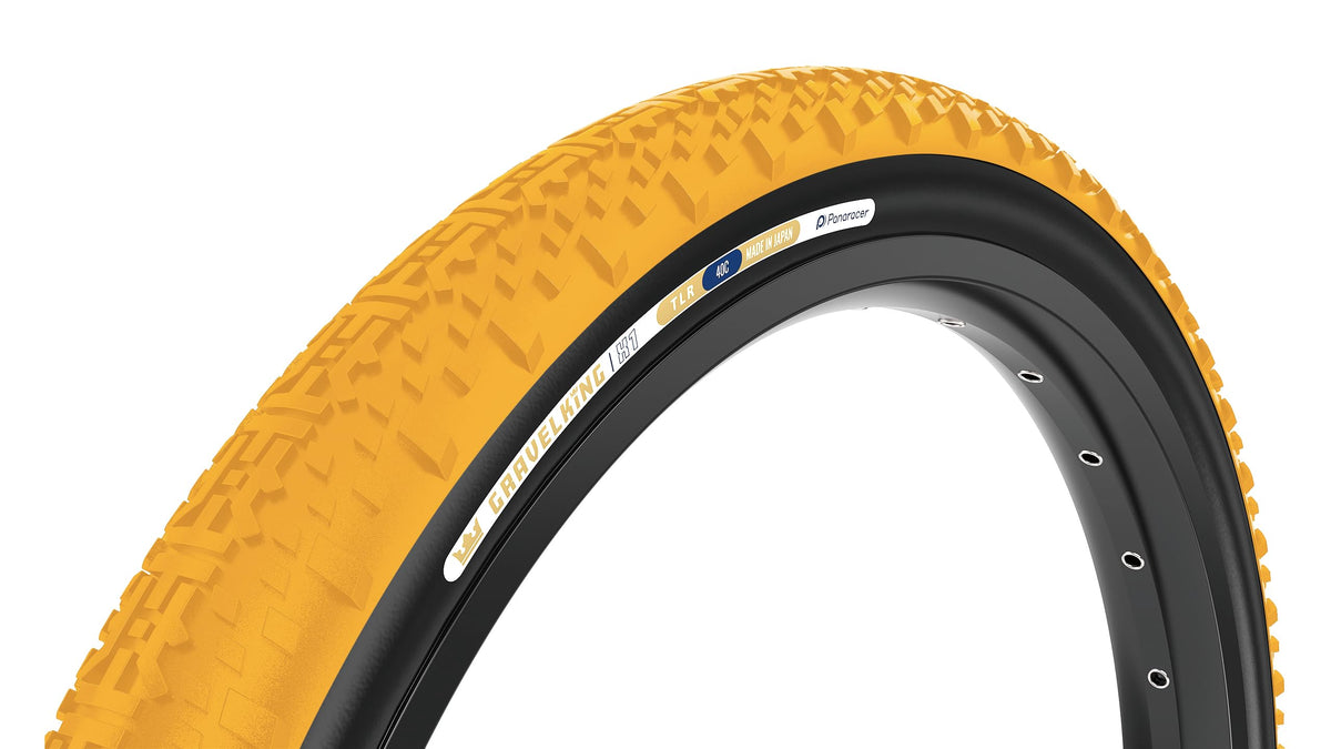 Panaracer GravelKing X1 Tire - 700 x 45, Tubeless, Folding, Honey Butter/Black