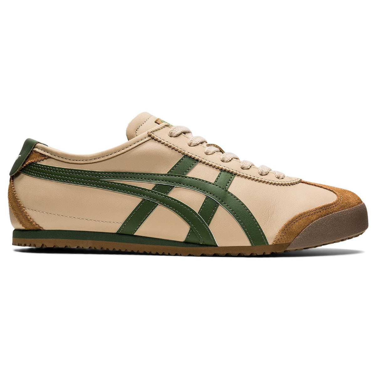 Onitsuka Tiger Mexico 66 1183C102 250 Men's Size (Beige/Grass Green, US Footwear Size System, Adult, Men, Numeric, Medium, 8)
