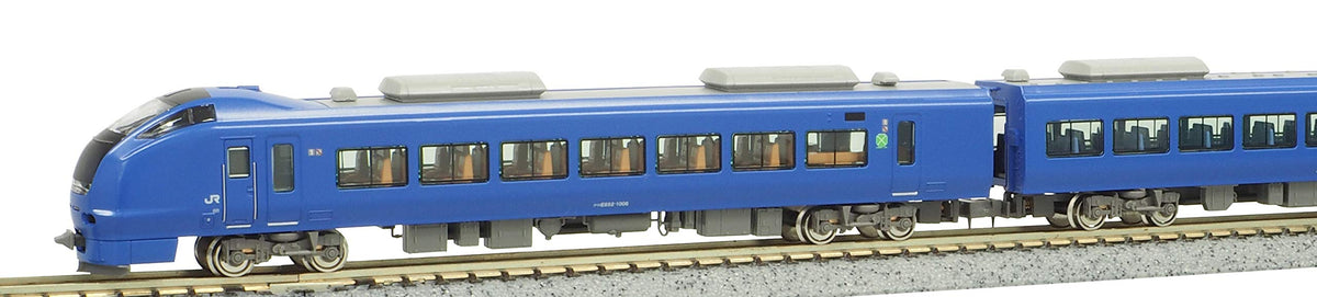 Green Max N Gauge E653 Series 1000s Inaho Row Green Car Seat 7 Cars Set Powered 30830 Railroad Model Train