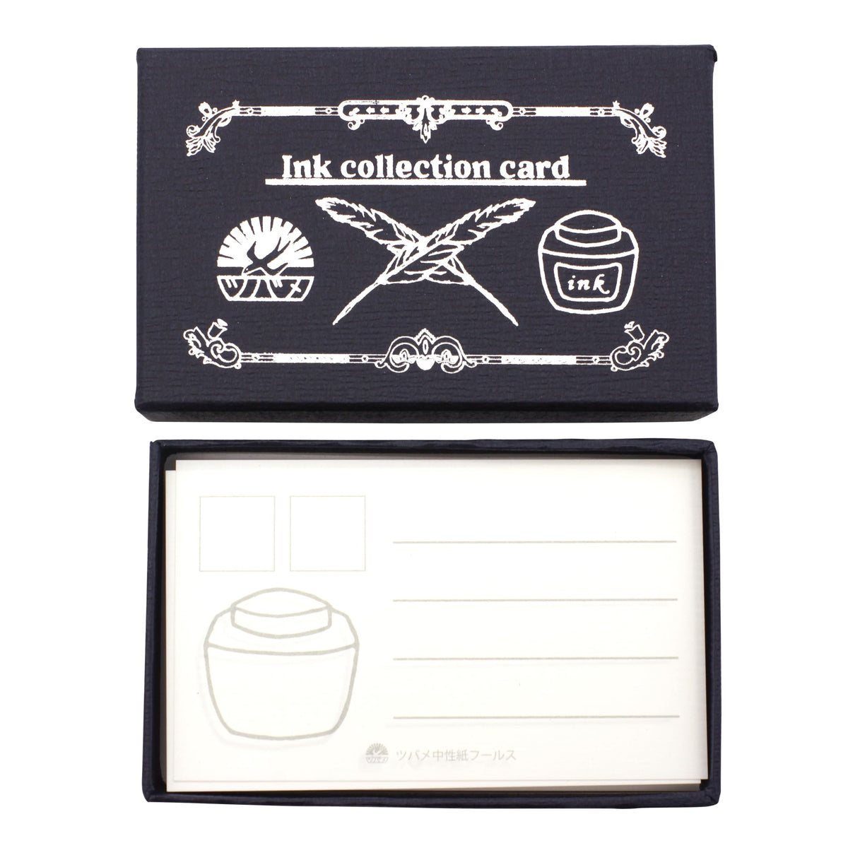 ツバメノート Tsubame Note Y6301 Ink Collection Card, Navy Blue