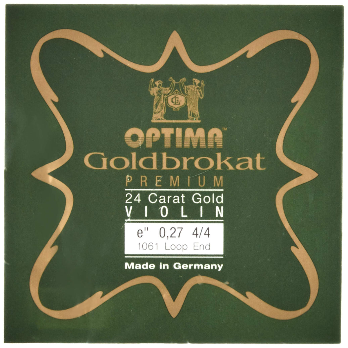 Gold Bro Cut Violin Strings 4/4 E 0.27 mm Loop Premium 24K Gold Plated
