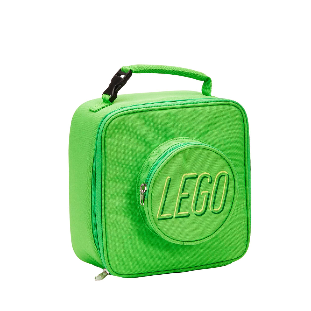 LEGO Lunch Bag, Durable and Insulated, with Mesh Pouch and Zip Compartment, Perfect for On-the-Go Meals, Green