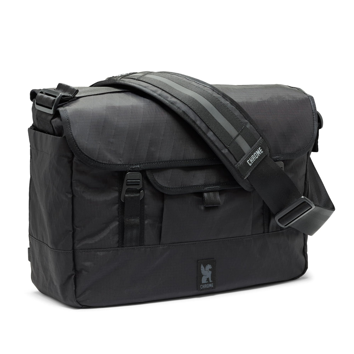 Chrome Industries Midtown 20L Messenger Bag for Men & Women – Crossbody Bag Can Function as a Shoulder & Tote Bag, Holds Most 16” Laptop Computers – Great for Work, Travel, School – Black X