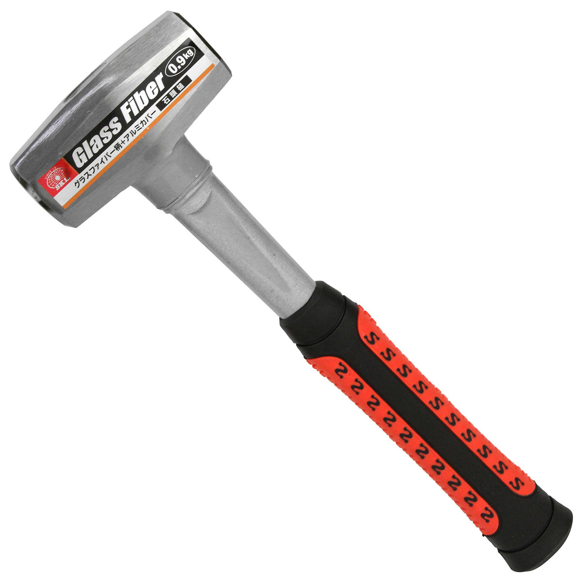SK11 Fiberglass Pattern Stone Hammer, 0.9KG