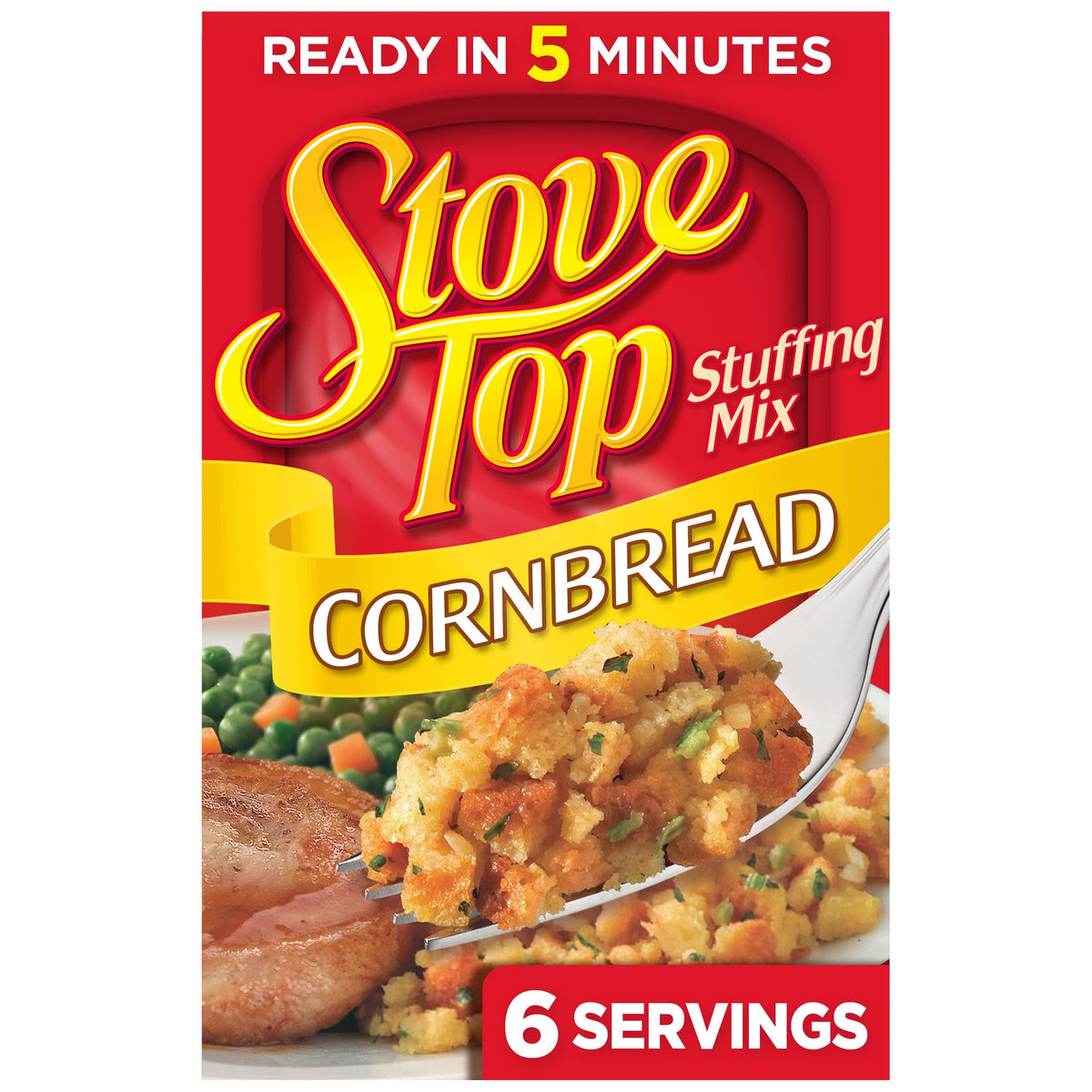 Stove Top Cornbread Stuffing Mix, 6 oz Box