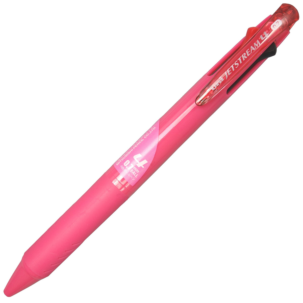 Uni Ballpoint Pen Jetstream 3 Color Black, Red, Blue, Green Ink 0.7mm, Rose Pink (SXE450007.66)