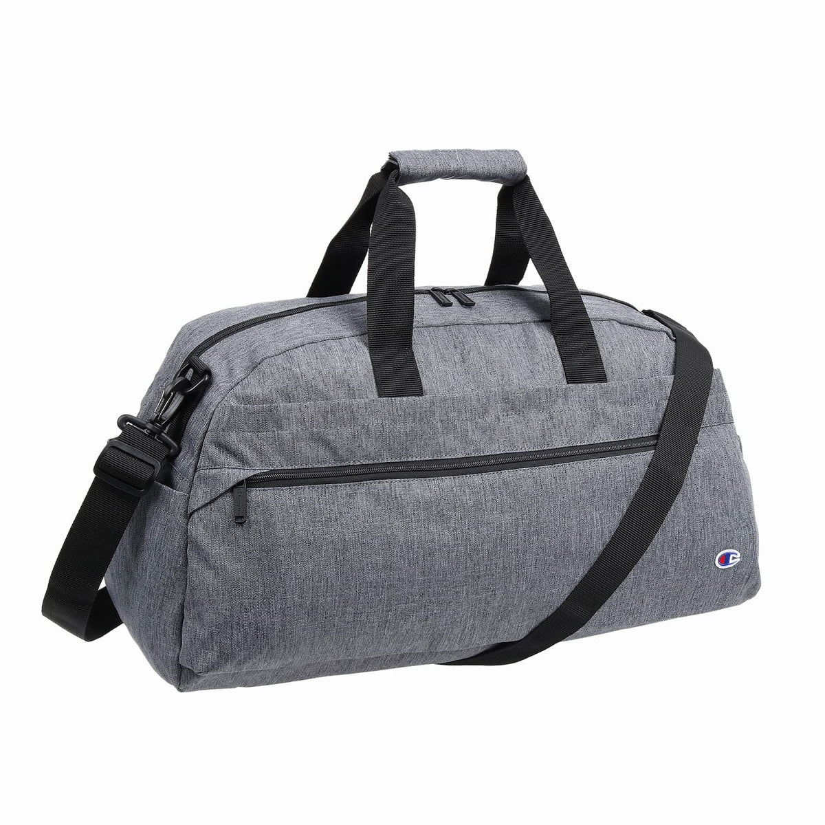 Champion No. 67910 Drew Boston Bag, 7.9 gal (32 L), Removable Shoulder Strap, Gray