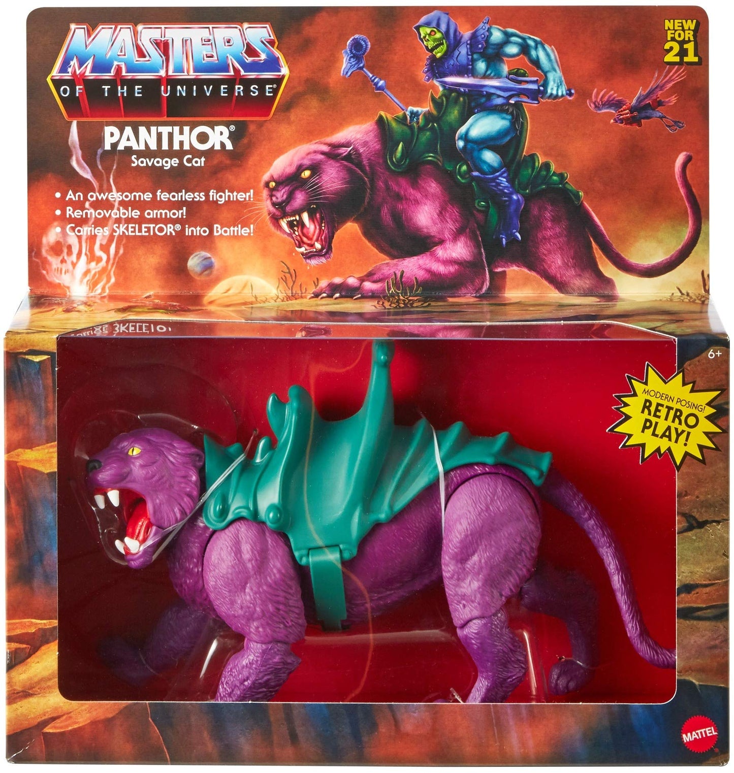 Mattel Masters of the Universe Origins 5.5 inch Action Figure Deluxe Pack Panther/MATTEL 2021 MASTERS OF THE UNIVERSE ORIGINS 5.5 inch Action Figure Deluxe Pack PANTHOR MOTU Magic Legend of Heman